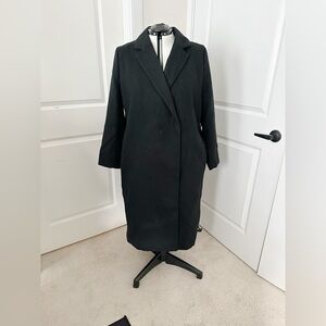 H&M Elegant Black Trench Coat